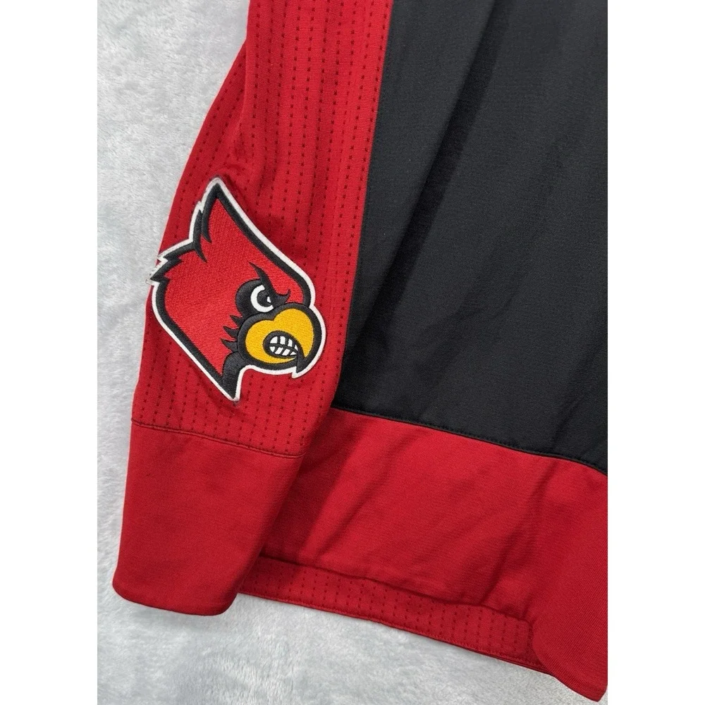 Adidas Louisville Cardinals Basketball Team Issued Game Shorts Red Black XL +2